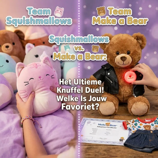 Squishmallows vs. Make a Bear 🧸 Welke Knuffel is het Beste?