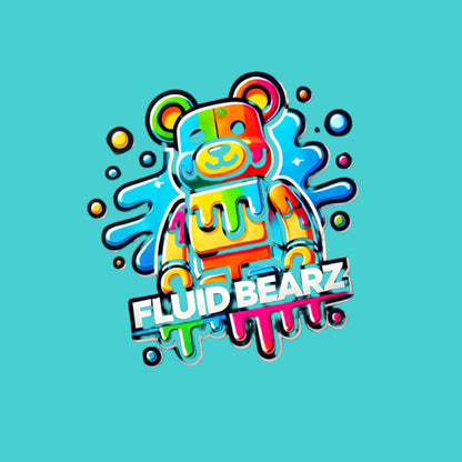 Logo van FluidBearz – unieke DIY kunstfiguren om zelf te schilderen bij Make a Bear