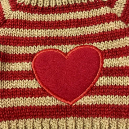 Trui met Hartje Kleding voor Knuffels 40cm