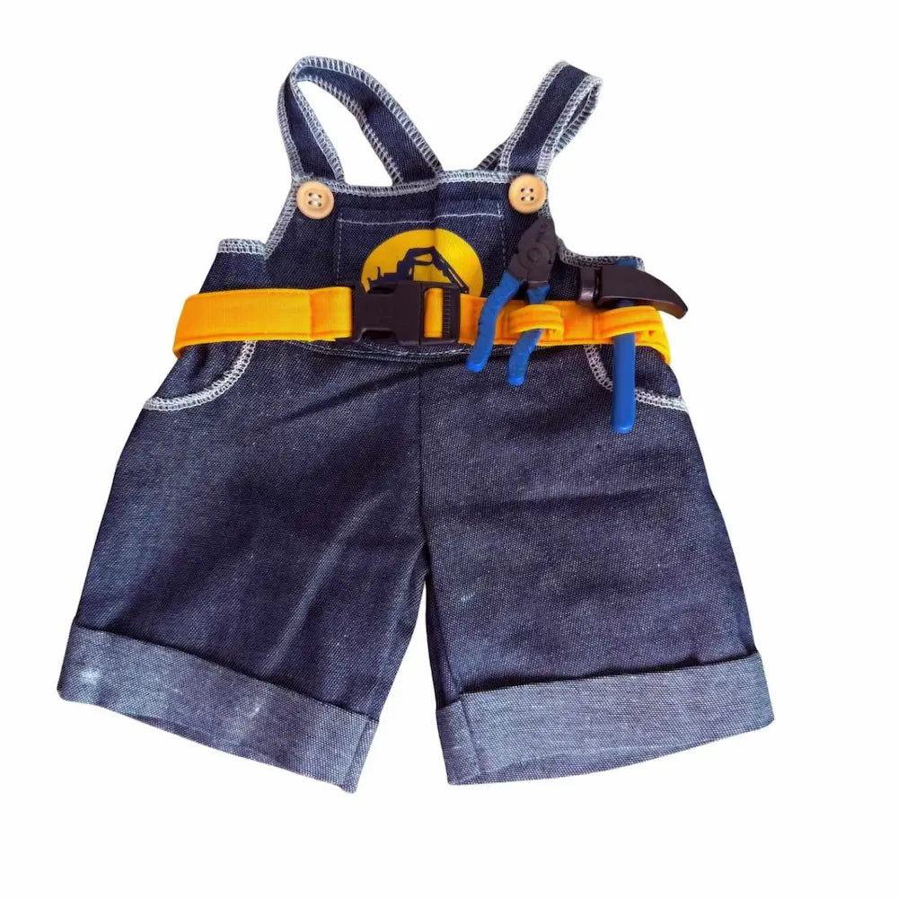 Bouwvakker outfit voor knuffel 40cm