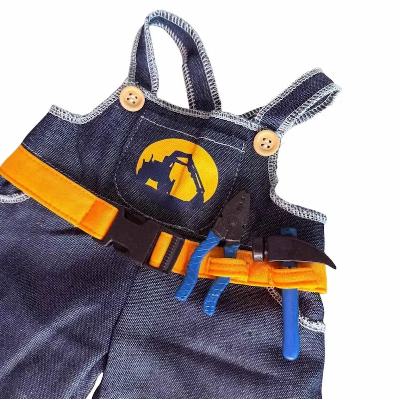 Bouwvakker outfit voor knuffel 40cm