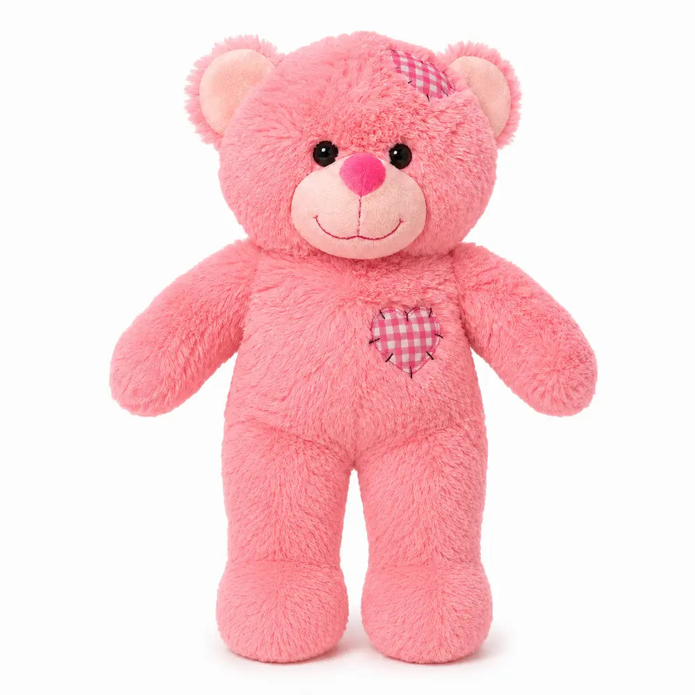 Peluche ours rose éco 40cm - À garnir soi-même