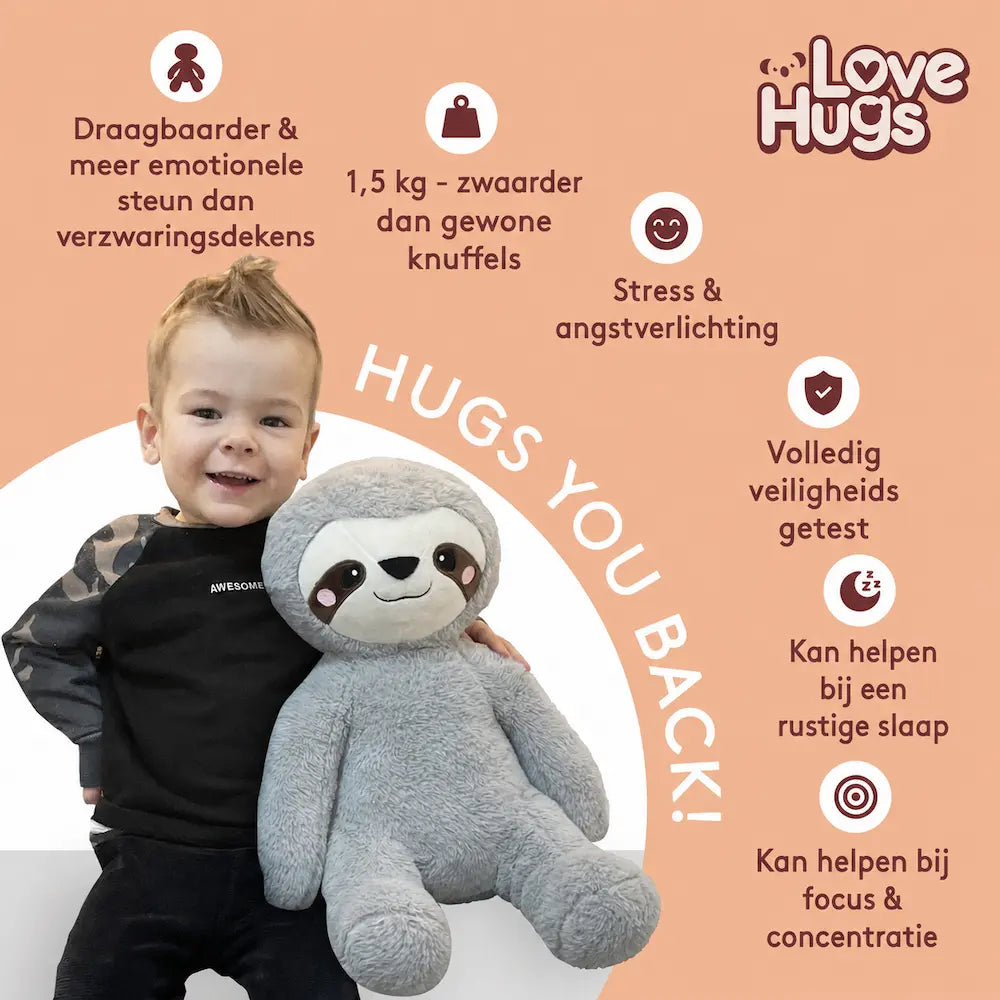 Verzwaringsknuffel luiaard
